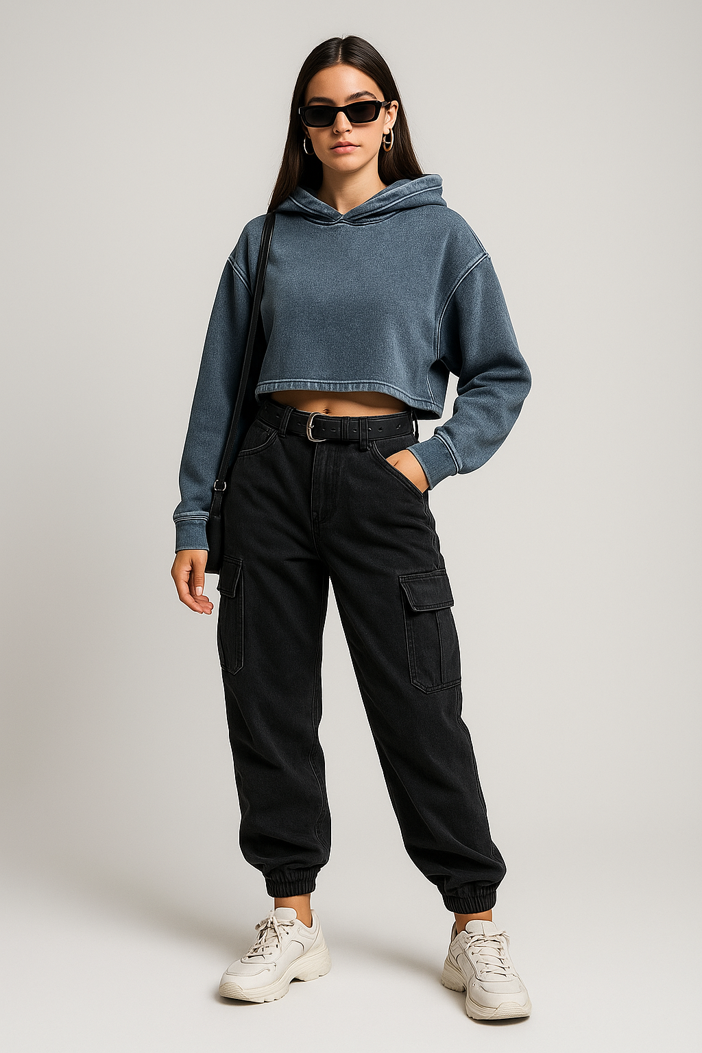 AFTERMATH CROP HOODIE