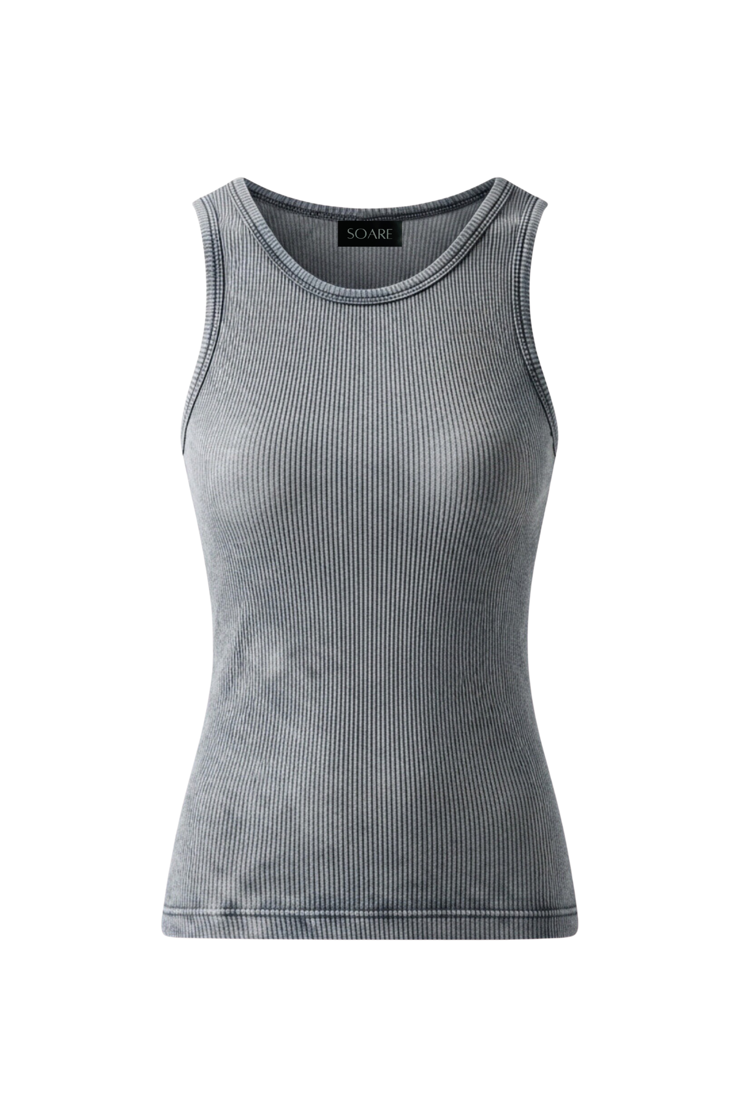 BURNOUT RIBBED TANK